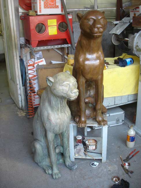 Le bronze avant et après restauration