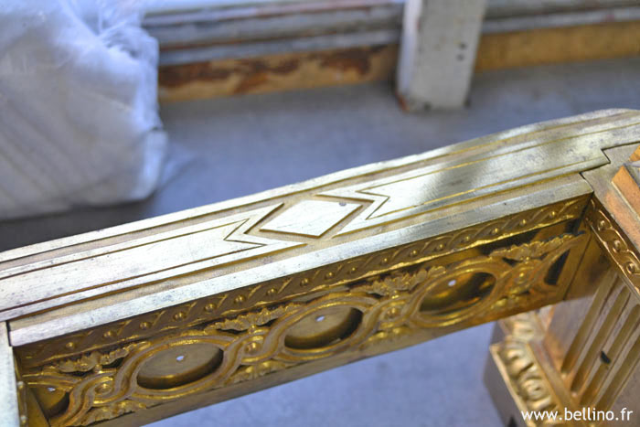 Aspect après restauration, détail Détail