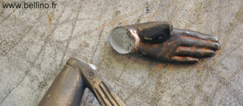 cassure du régule aspect du régule au niveau d'une cassure