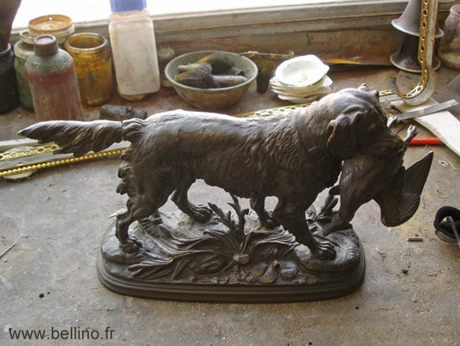 Le bronze de Delabrière avant restauration
