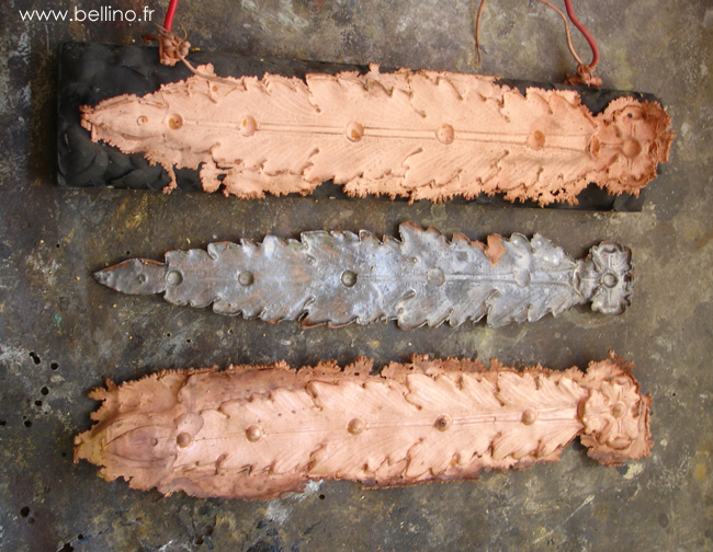 quelques étapes du moulage par galvanoplastie