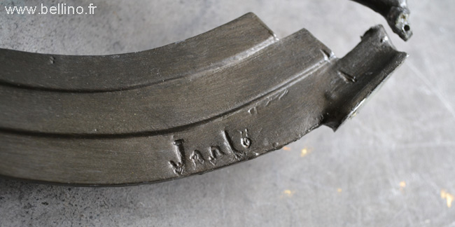 Signature du sculpteur Janle
