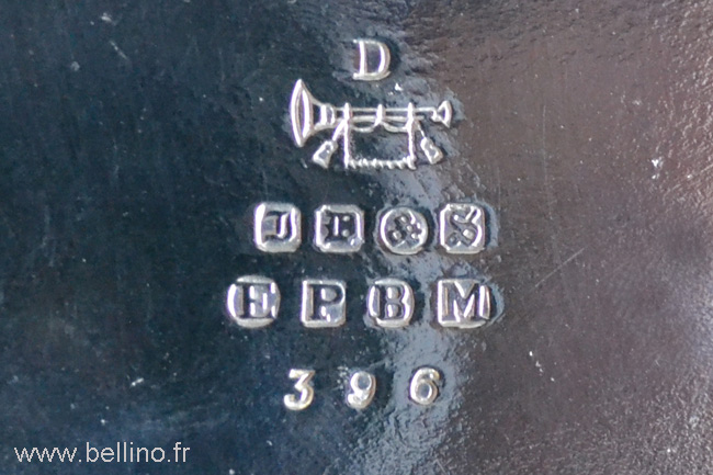 Poinçon electroplated britannia metal