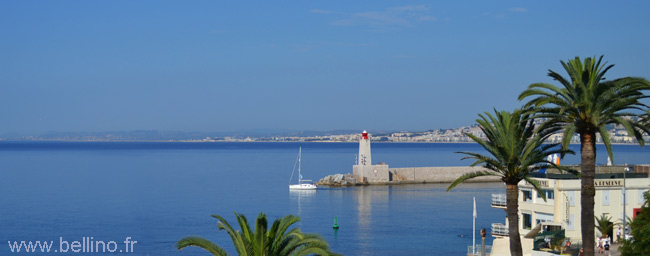 Vue de la mer depuis le séminaire de Nice