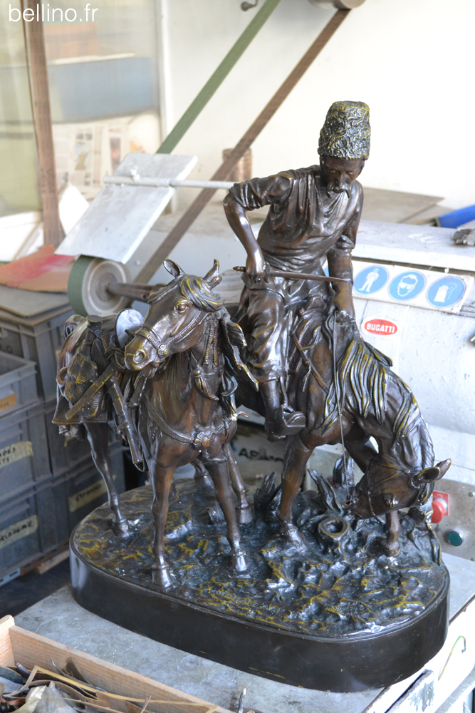 Le bronze de Lanceray avant restauration