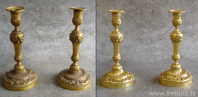 Restauration bougeoir galvanoplastique christofle